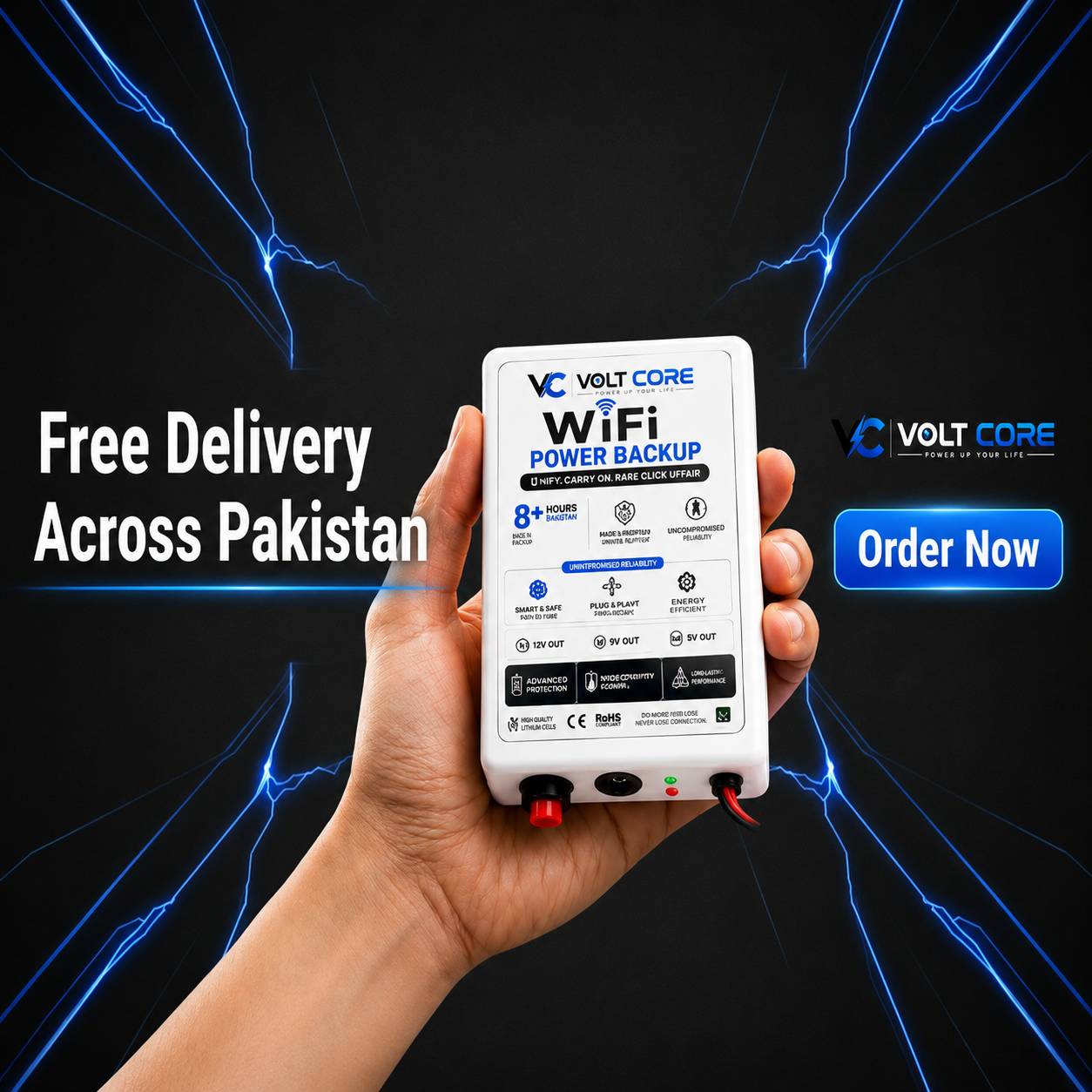 WIFI Router mini UPS - VOLT CORE1